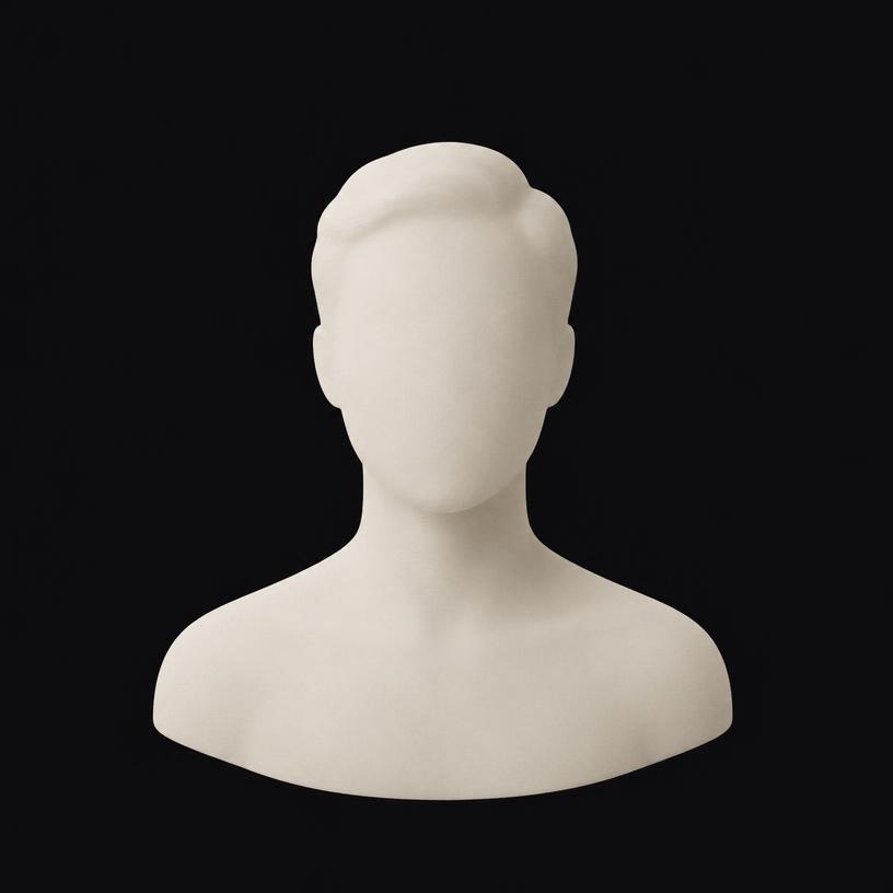 Neutral profile silhouette placeholder